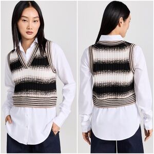 Veronica Beard Spear Mixed Media Vest Spear Mixed Media Vest